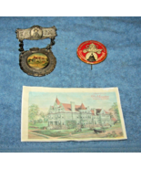 3 Items-Fraternal Order-The Knights Of The Maccabees Badge, Pinback, Pic... - $652.96 MXN
