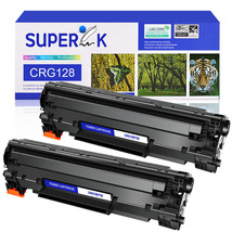 2PK CRG128 Black Toner Cartridge For Canon ImageClass D530 D550 MF4550d Printer - £28.93 GBP