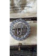 Antique Vintage Victorian 1800-s Silver Brooch 5.21 g Full Hallmarks Ver... - $94.05