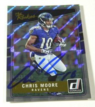 2016 Donruss Chris Moore signed Baltimore Ravens The Rookies 971/999 - £2.35 GBP