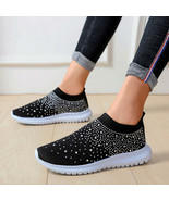 Rhinestone Decor Mesh Breathable Athletic - $46.55 CAD