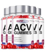 Rapid Slim ACV Gummies Supplement, RapidSlim Max Strength Formula (5 Pack) - $1,100.41 MXN
