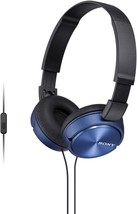 Sony Mdr-Zx310Ap Zx Series Wired On Ear Headphones With Mic, Blue - $39.92