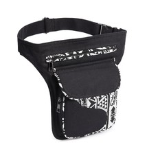 Annmouler Vintage Women Waist Bag Pack Large Capacity Fanny Pack Fabric Patchwor - £38.71 GBP