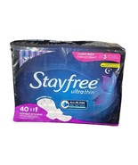 Stayfree Ultra Thin Overnight Pads with Wings, Overnight Absorption - 40... - $29.69