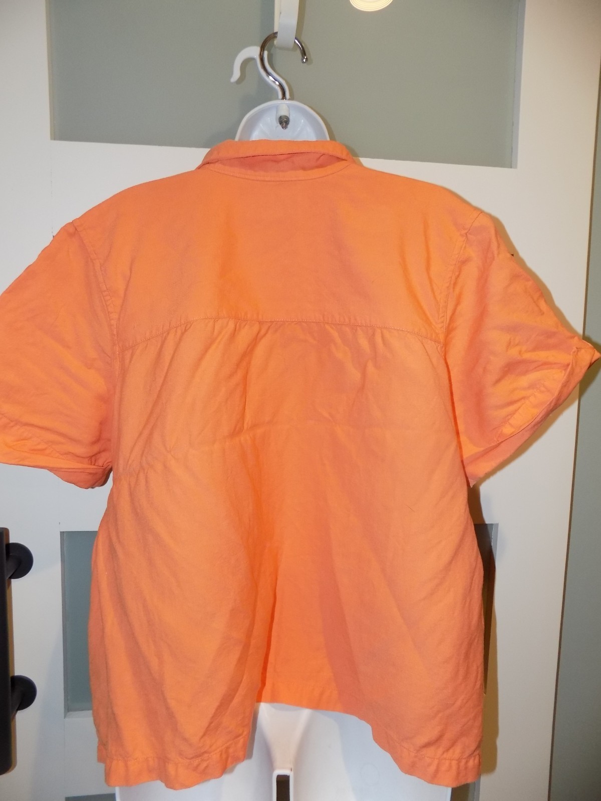 CJ Banks Orange Button Down SS Shirt Size 2X Women's Item image 3