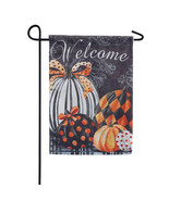 Elegant Pattern Pumpkin Garden Suede Flag- 2 Sided Message, 12.5&quot; x 18&quot; - $27.44 CAD