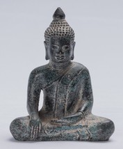 Antik Khmer Stil Bronze Enlightenment Angkor Wat Buddha Statue - 14cm/15... - £160.86 GBP