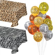 Wild Animal Print Party Decor - Leopard, Tiger, Zebra, and Cheetah Ballo... - £16.44 GBP