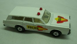 Vintage 1971 Matchbox Lesney WHITE MERCURY POLICE CAR # 55 R SERIES 1970&#39;s - £23.22 GBP