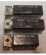 3 SONYSemi IC&#39;s a 24 Pin 100B 4A,101G 4A, &amp; 18 Pin 103D With Heat tabs - $6.19