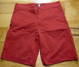 NORTH FACE Cotton Blend Red Board Hiking Shorts Men&#39;s size (W32) Flat Front - £12.81 GBP