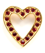 Avon Red Rhinestone Open Heart Pin Gold Tone Love Gift Vintage Valentine... - €8,60 EUR Avon Red Rhinestone Open Heart Pin Gold Tone Love Gift Vintage Valentine... - €8,60 EUR