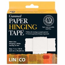 Lineco, Gummed Paper Hinging Tape, 1&#39;&#39;x130 Feet. Water-Activated Acid-Fr... - $23.99