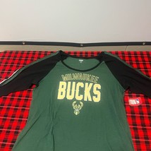 Milwaukee Bucks Green and Black Raglan Tee - $15.90