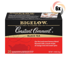 6x Boxes Bigelow Constant Comment Black Tea | 20 Pouches Per Box | 1.18oz - £28.42 GBP