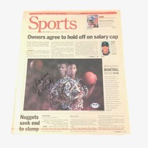 Chauncey Billups signed Newspaper PSA/DNA Nuggets Rocky Mountain News - $149.99