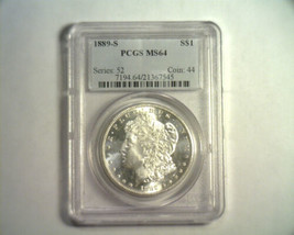 1889-S Morgan Silver Dollar Pcgs MS64 Nice Original Coin Bobs Coins Fast Ship - $900.00