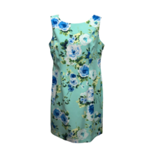 Amanda Lane Womens Sheath Dress Multicolor Floral Lined Mini Sleeveless Knit 8 - £17.91 GBP
