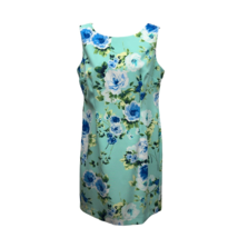 Amanda Lane Womens Sheath Dress Multicolor Floral Lined Mini Sleeveless ... - £18.00 GBP