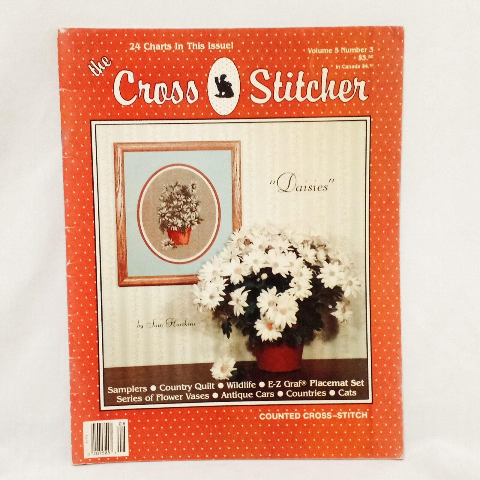 The Cross Stitcher Magazine Patterns 1988 Vol 5 #3  Sampler Country Wildlife - $14.99
