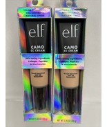 (2) Fair 150 C ￼e.l.f. Camo CC Creme Color Correcting Medium-Full Founda... - $169.11 MXN