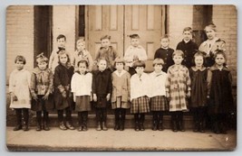 RPPC Children Class Photo The Little Kids and Teacher Postcard J24 - $9.95