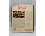 *NO Tokens* GDW Command Decision World War II Miniature Wargaming Board ... - $35.63