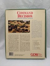 *NO Tokens* GDW Command Decision World War II Miniature Wargaming Board ... - £28.48 GBP
