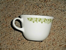 Pyrex Compatibles Corelle livingware spring blossom green 9oz mugs single cup - £7.20 GBP