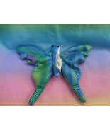 Blue Green Fabric Bean Bag Butterfly - £2.69 GBP