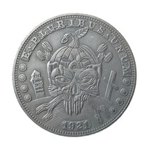 HB(291)US Hobo Nickel Morgan Dollar Silver Plated Copy Coin - £8.00 GBP