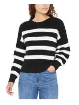 Gap Womens Sweater Black White Striped Crewneck Roll Neck Cotton Soft - $791.16 MXN