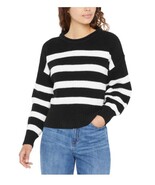 Gap Womens Sweater Black White Striped Crewneck Roll Neck Cotton Soft - $60.62 CAD