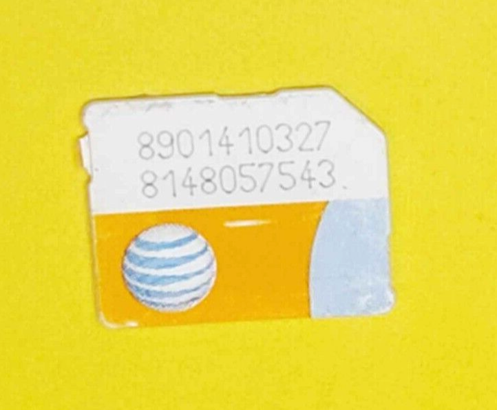 *USED* AT&amp;T MICRO SIM CARD RESTORING TEST CELL PHONE BYPASS UNLOCK UNLOC... - $6.10