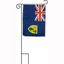 12&quot;x18&quot; Turks and Caicos Sleeved Polyester Flag With Garden Stand - £15.09 GBP