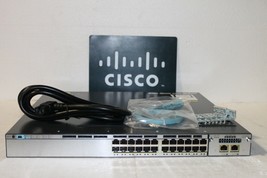 Cisco WS-C3750X-24P-S 24-Port PoE Gigabit 3750X Switch w/Dual AC-1 Year ... - £122.39 GBP