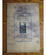 1911 1912 Lackawanna Marine Motors Prestige Brochure, Boat Engines 32 pgs  - £66.18 GBP