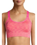 Avia Seamless Keyhole Sports Bra Size SMALL Pink W Orange Low Support New - $22.53 CAD
