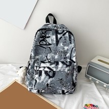 New Fashion Graffiti Butterfly Printing Ox Cloth Women Backpack Rua Casual Ladie - £20.54 GBP