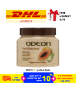 2 X ODEON FACE &amp; BODY SCRUB 300ML PAPAYA &amp; CUCUMBER NEW FREE SHIPPING - $839.45 MXN