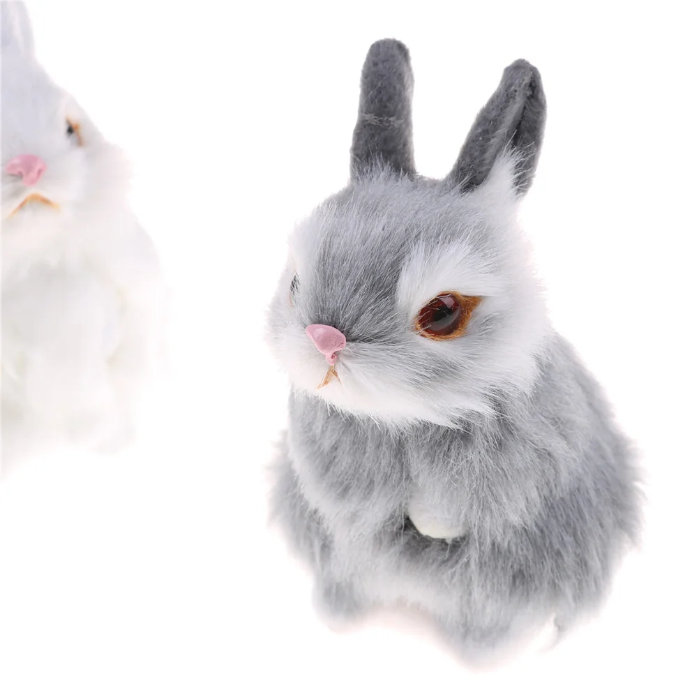 Play 11cm Simulation Mini Pocket Toy Cute Artificial Animal Small Rabbit Plush P - £23.15 GBP