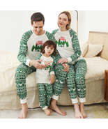 Printed Round Neck Color Matching Parent-child Christmas Family Set - $29.78 - $33.43