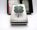 LUCKY SHAMROCK Four-leaf clover Metal Zippo 2007 Near mint Rare - $169.00