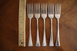 Lot Of 5x Oneida Maestro St Leger SSS Stainless Flatware Dinner Forks 7.... - $23.74