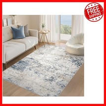 Versatile Abstract Area Rug 4x6 - Stain Resistant Indoor Carpet for Any ... - $1,638.52 MXN