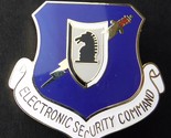 USAF AIR FORCE ELECTRONIC SECURITY COMMAND SHIELD LAPEL PIN BADGE 1.5 IN... - $6.84