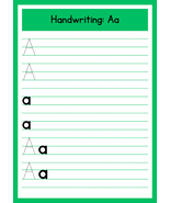 handwritten english alphabet - $7.75