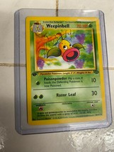 Weepinbell 48/64 Pokemon Card Jungle Set 1st Edition Uncommon 1999 - £7.52 GBP