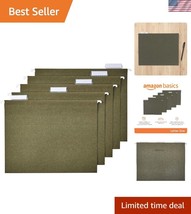 75 Count Hanging File Folders in Standard Green - Letter Size with 1/5-C... - $906.07 MXN